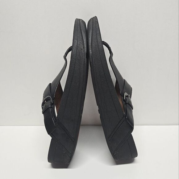 Fitflop Lulu Thong Sandals In Black Genuine Leather Women's 8 - Picture 5 of 8